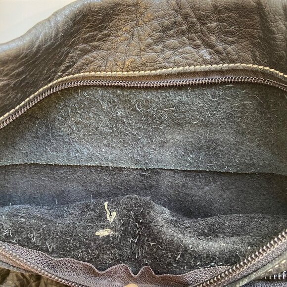 Roots 73 Black Pebble Leather Crossbody Bag Adjustable Strap & Multiple Pockets - Picture 10 of 14